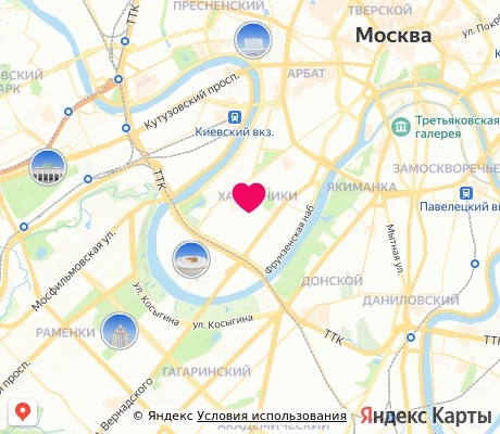 На карте
