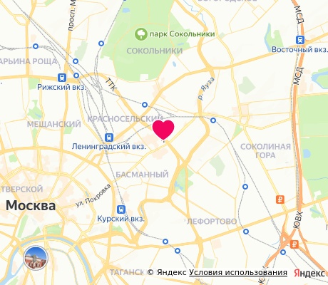На карте