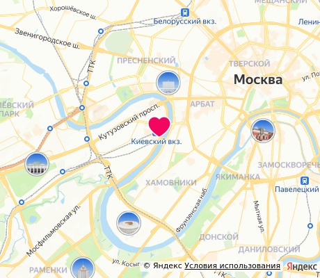 На карте