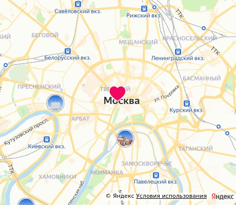 На карте