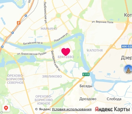 На карте