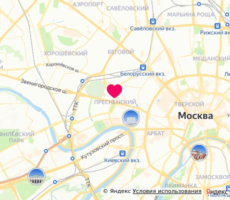 На карте