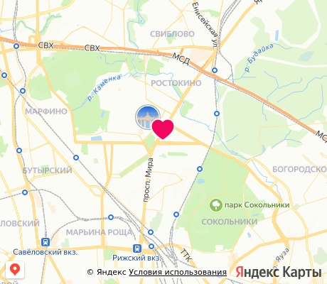 На карте