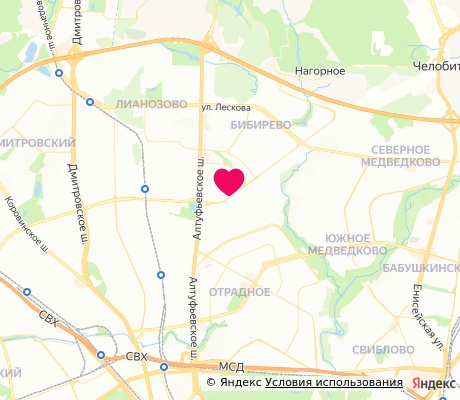 На карте