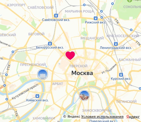 На карте
