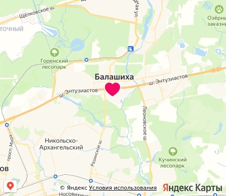 На карте