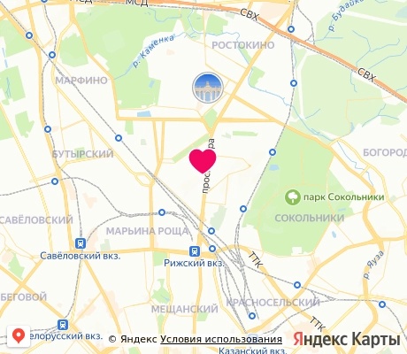 На карте