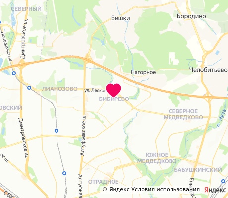 На карте