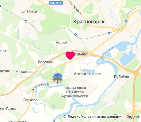 На карте