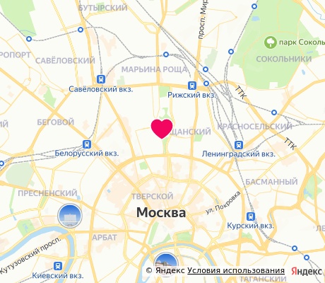 На карте
