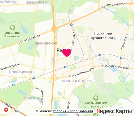 На карте