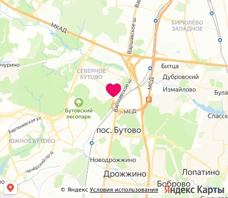 На карте