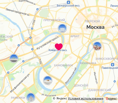 На карте