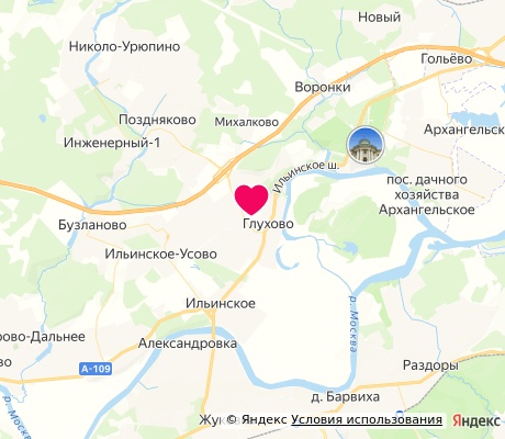 На карте
