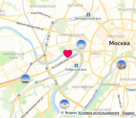 На карте