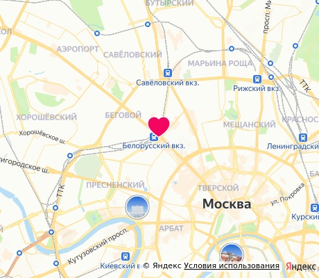На карте