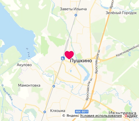 На карте