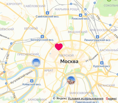 На карте