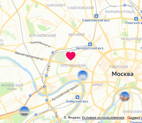 На карте