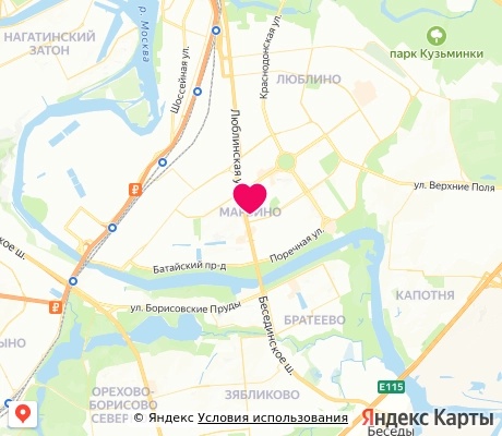 На карте