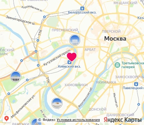На карте
