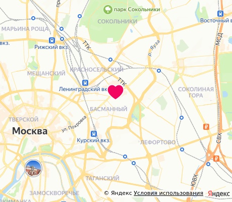На карте