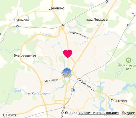На карте