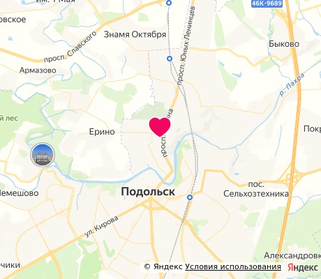 На карте