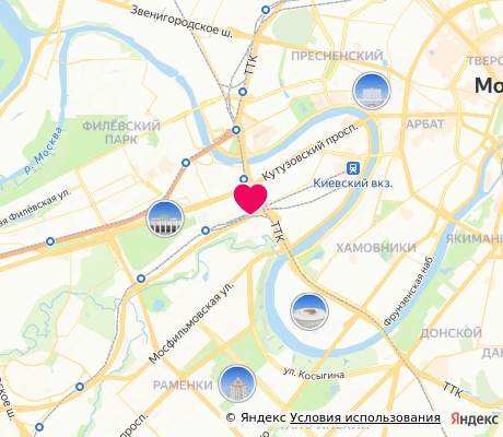 На карте