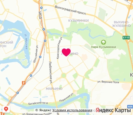 На карте