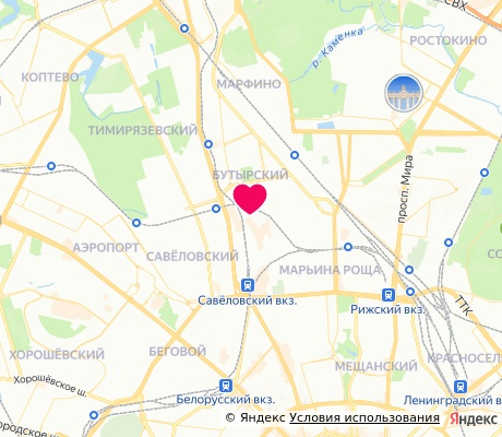 На карте