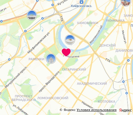 На карте