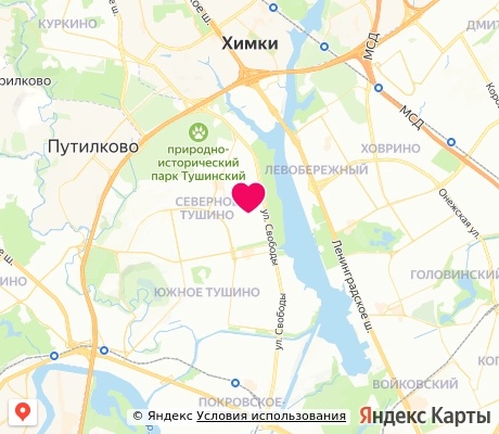 На карте