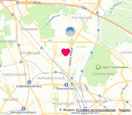 На карте