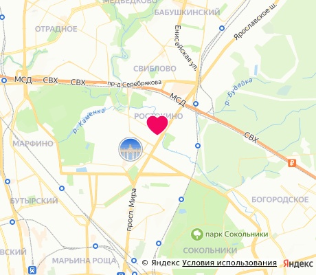 На карте