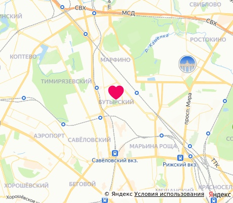 На карте