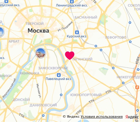 На карте