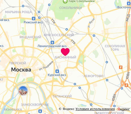 На карте