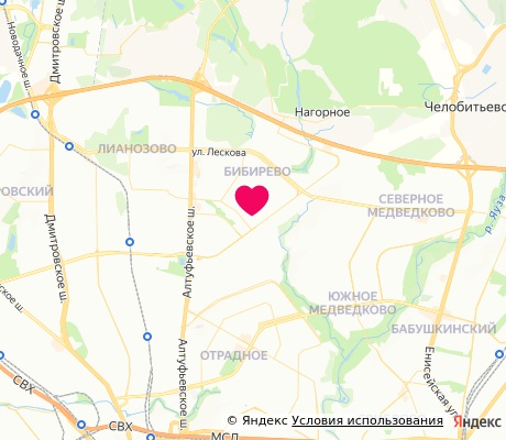 На карте