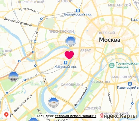 На карте