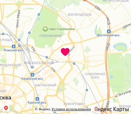 На карте