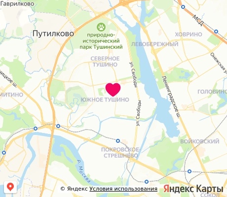На карте
