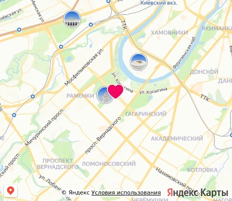На карте
