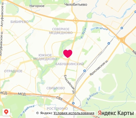 На карте