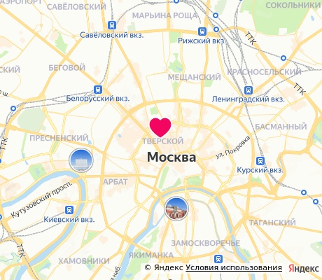На карте