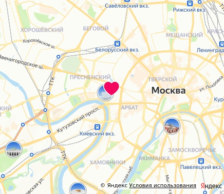 На карте