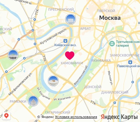 На карте