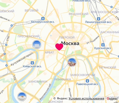 На карте