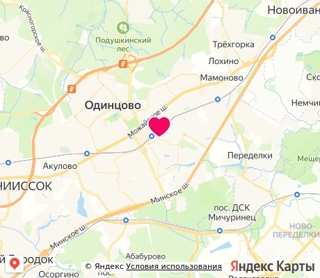 На карте