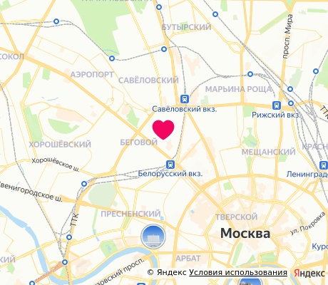 На карте